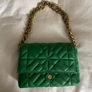 New Zara Chunky Chain Purse- Green 💚